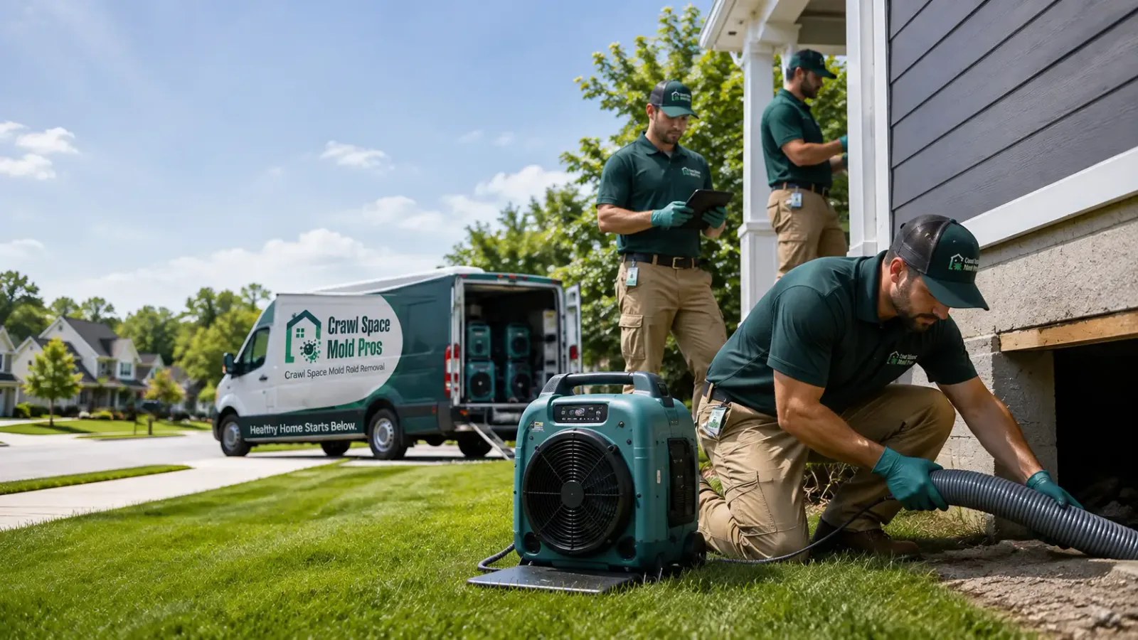 Crawl Space Mold Removal in Central Lake, MI
